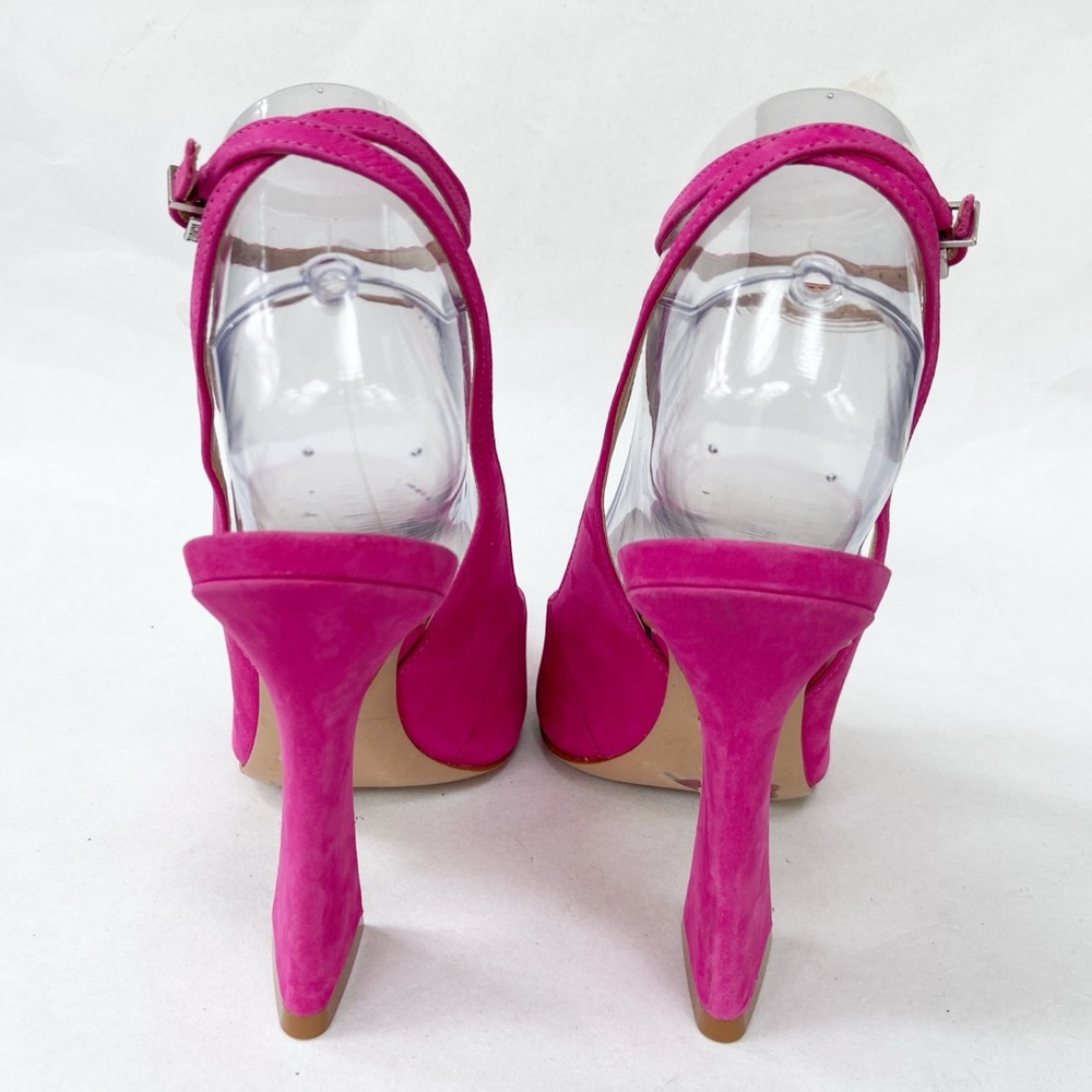 Schutz Pink Suede Leather Pump Size 7B - Picture 6 of 12